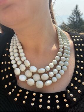 Muilt Strand Mint Green Statement Necklace